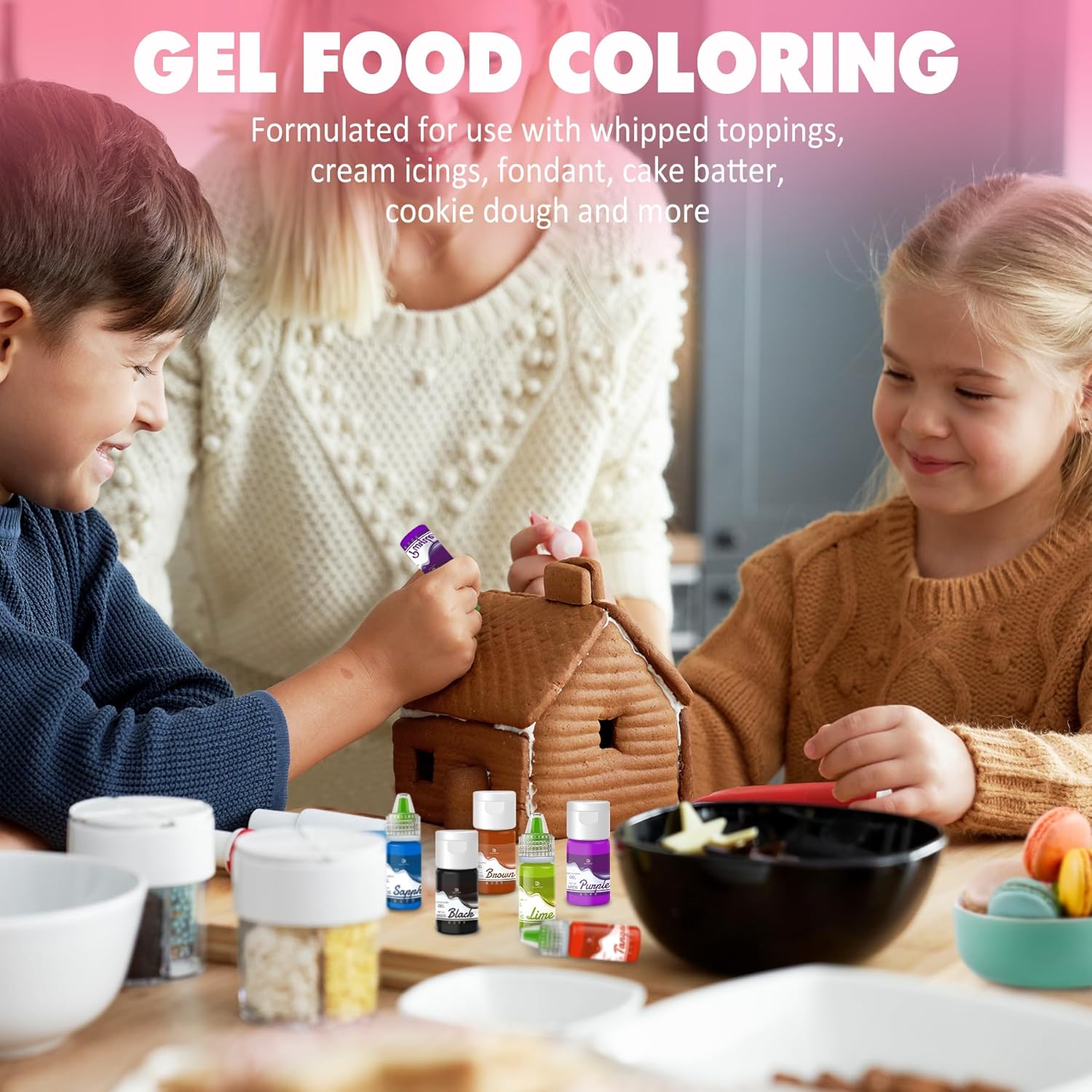 Detalle 2 de Lebensmittelfarbe Gel 4.5oz – Konzentrierte Gel-Lebensmittelfarben für Kuchen, Dekoration und DIY-Projekte
