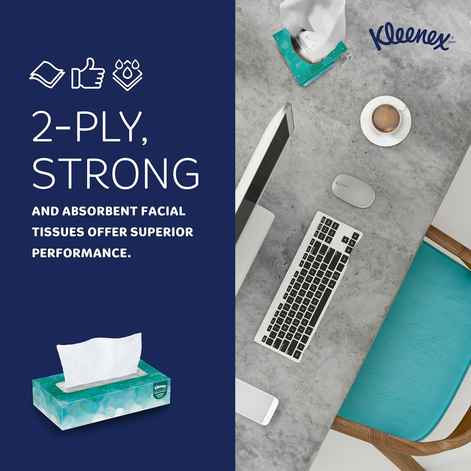 Thumbnail 4 de Kleenex Professional Facial Tissue 3,600 Sheets Case