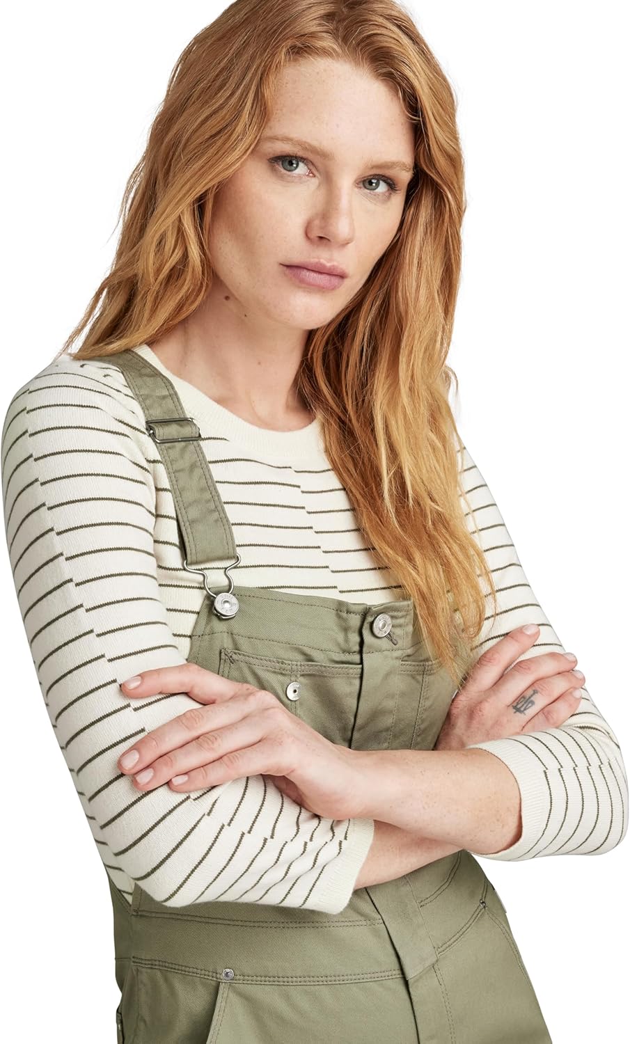 Detalle de G-STAR Damen Slim Dungaree mit verstellbaren Trägern und Brusttaschen