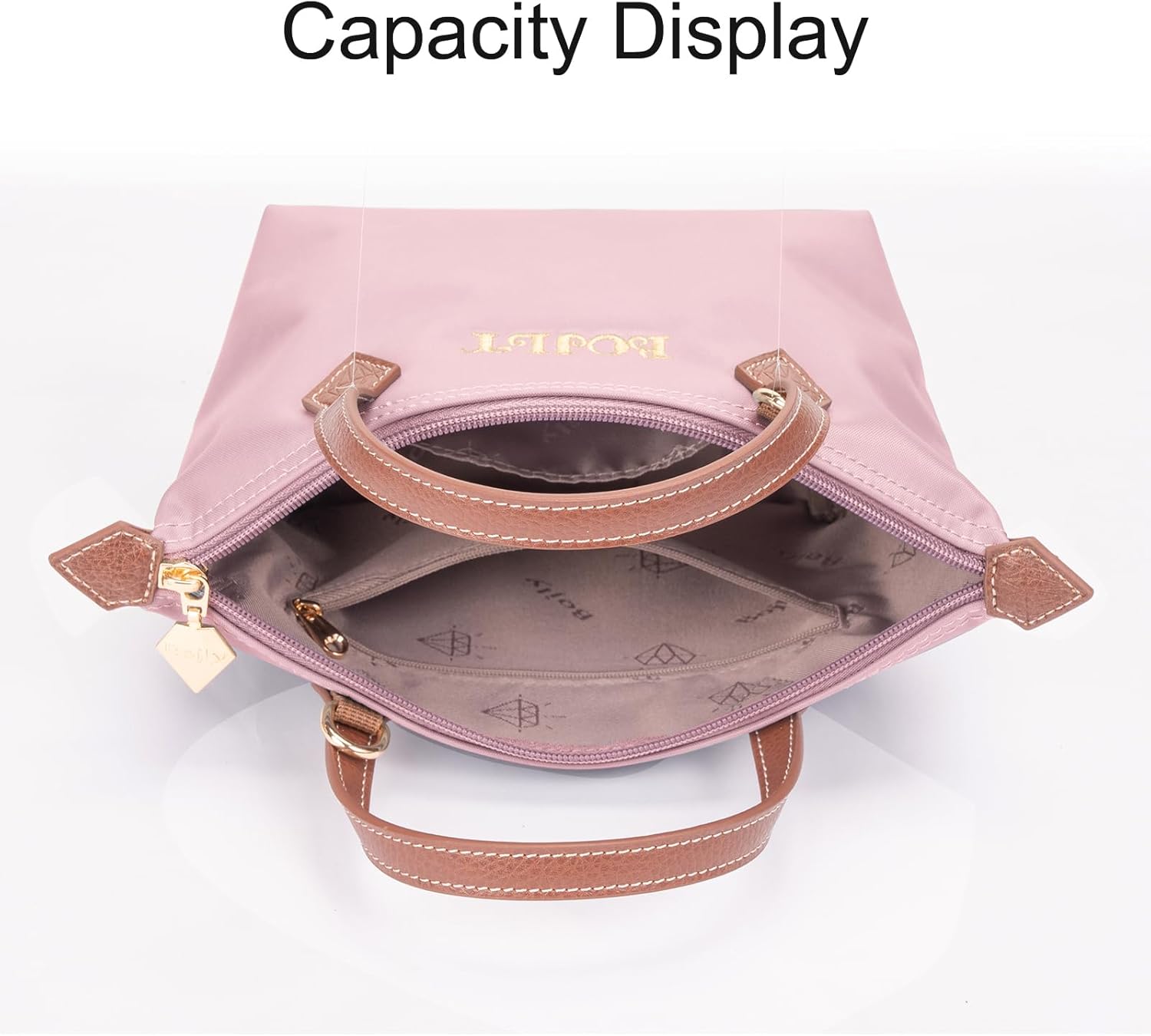 Detalle 2 de BOJLY Sac Bandoulière Femme en Nylon Résistant – Tendance, Léger et Polyvalent