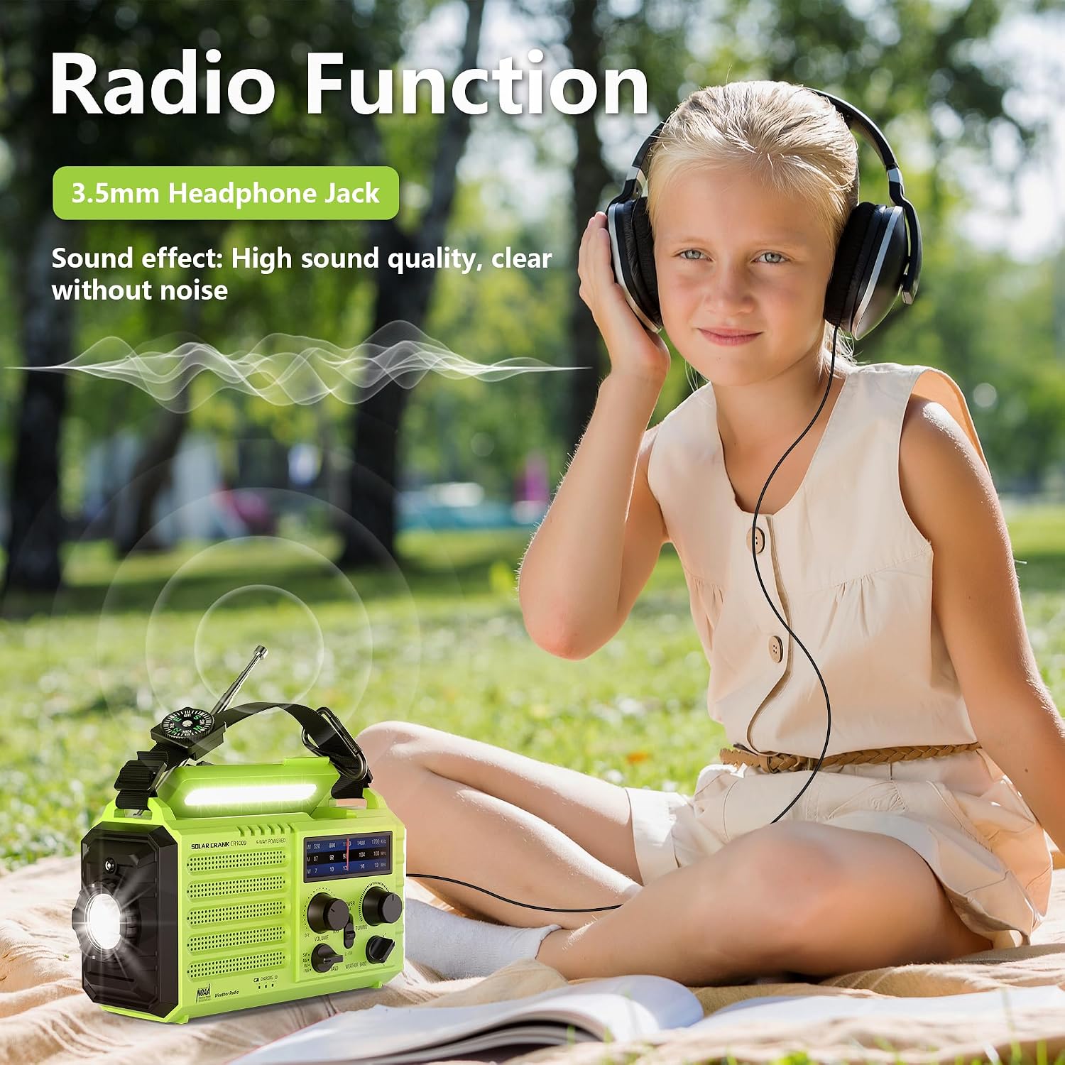 Thumbnail 6 de Mesqool Emergency Weather Radio 5000mAh