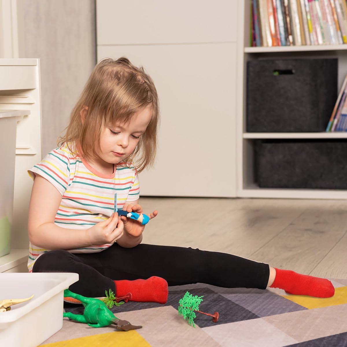 Thumbnail 1 de ELUTONG Toddler Non Slip Socks (12 Pairs) – anti-skid ankle grip socks for 1–7 years