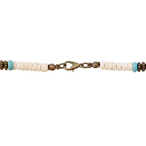 Detalle de Made by Nami Surfer Halskette mit Kokosnuss Perlen – 45 cm, wasserfest, Handmade