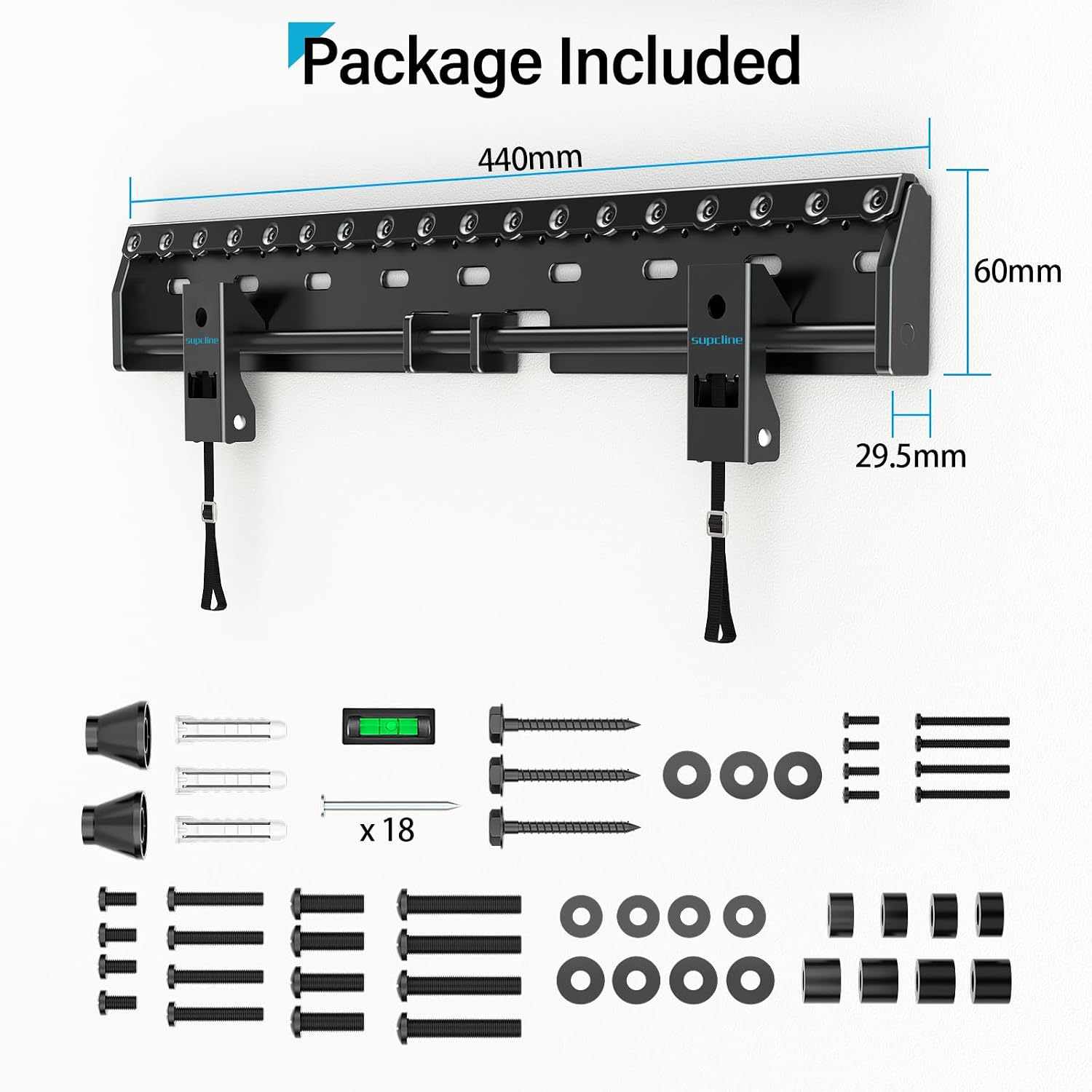 Thumbnail 6 de Supcline No Stud TV Wall Mount for 26-65" TVs