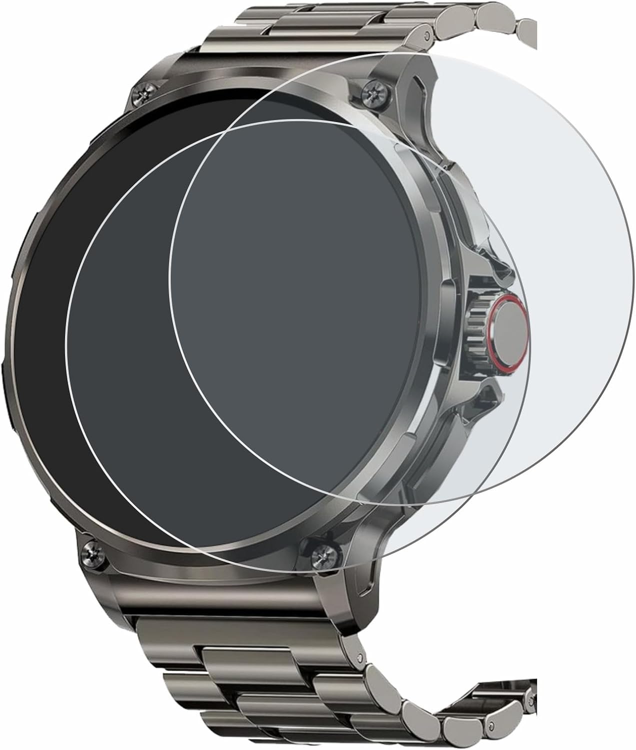 Detalle 2 de brotect Anti-Glare Screen Protector for Tesofit 1.85" Round Smartwatch (2-Pack)