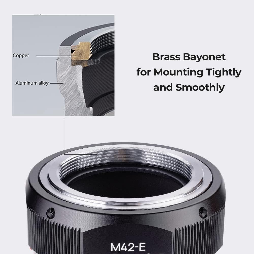Thumbnail 3 de K&F CONCEPT M10105 M42‑NEX Adapter für Sony NEX