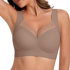 Detalle de Jiuday Nahtloser BH ohne Bügel Bustier Damen Gepolstert – Komfortabler Push-up, sportlich und vielseitig einsetzbar