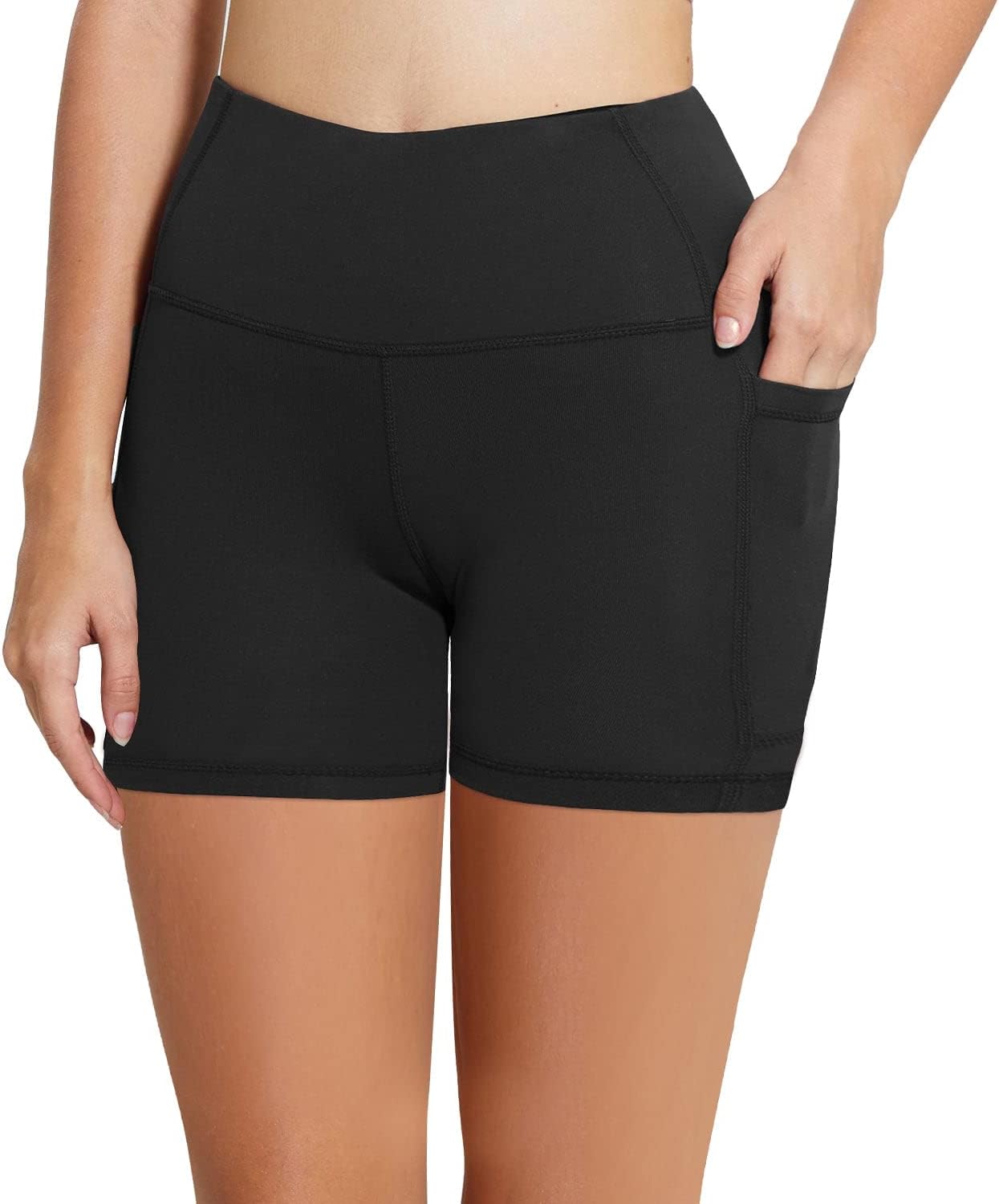 Detalle 2 de Baleaf Women's 8"/5"/3" Biker Shorts High Waist