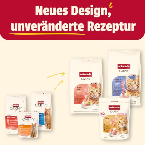 Thumbnail 1 de animonda Carny Adult Huhn + Forelle Trockenfutter für Katzen 1,75 kg