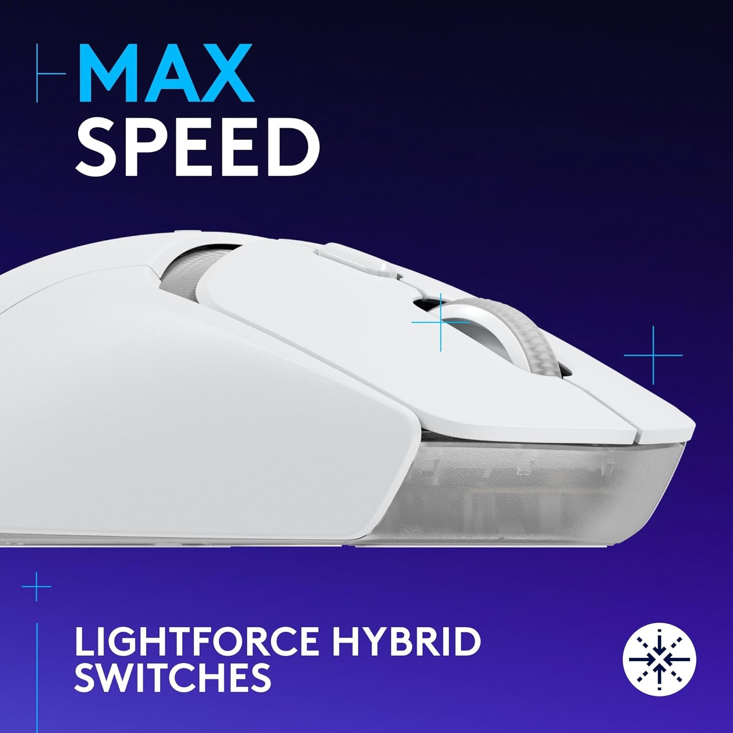 Thumbnail 1 de Logitech G309 LIGHTSPEED Wireless Gaming Mouse (White) with HERO 25K sensor, LIGHTFORCE hybrid switches