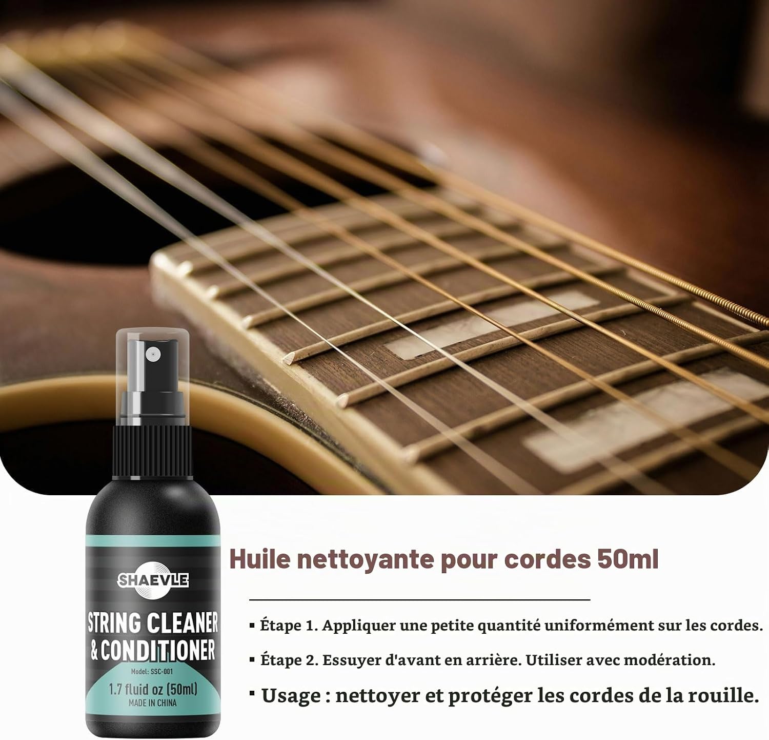 Detalle 2 de Guitar Cleaning Kit PRO - 1 gitaarreinigingsset met fretpolish en citroenolie