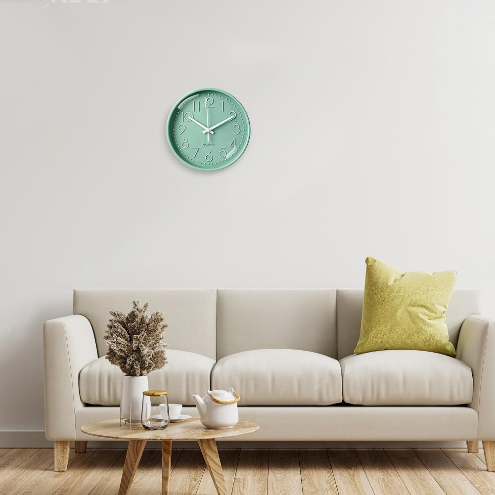 Thumbnail 6 de Aolso Horloge Murale Design Moderne 20 cm – 8 pouces, Silencieuse et Durable