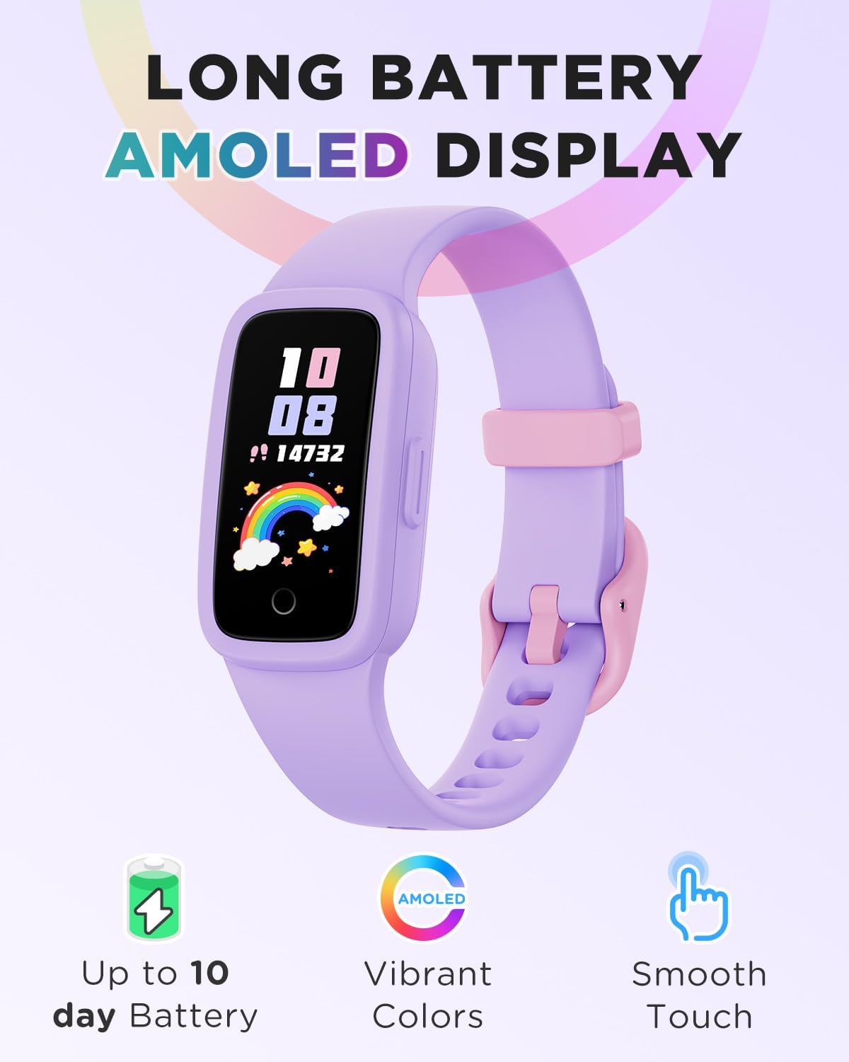 Detalle 2 de BIGGERFIVE Vigor 3 Kids Fitness Tracker 10d