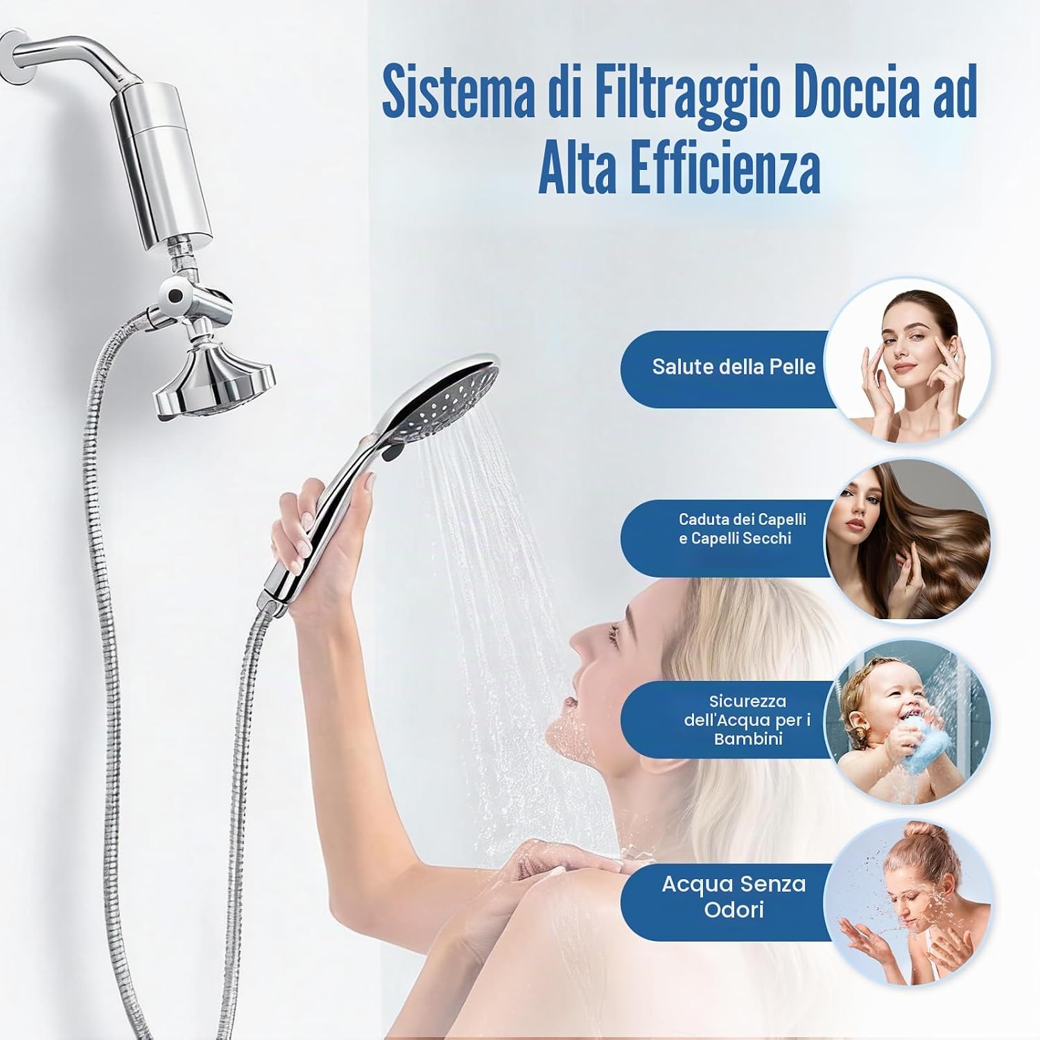 Thumbnail 3 de Cartuccia di ricambio filtro AWP175 per doccia Philips AWP1775CH (confezione da 3) – elimina cloro e impurità e ammorbidisce l’acqua