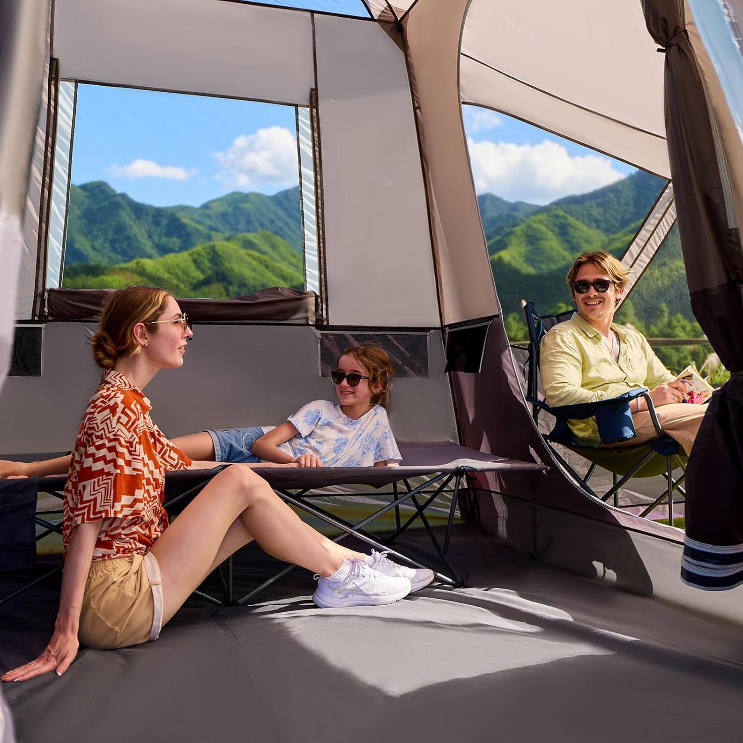 Thumbnail 1 de Timber Ridge 5-9 Person SUV Tent with Screen Porch and Awning (13' x 10' x 7.1' H)