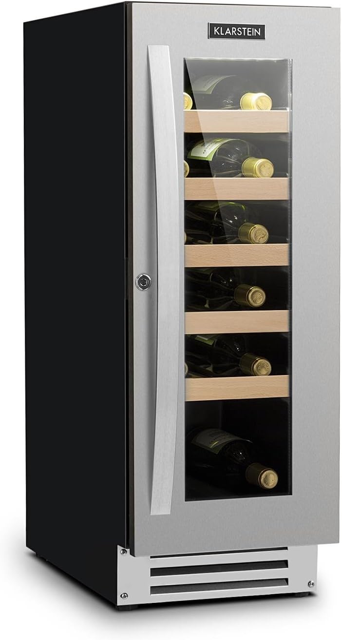 Detalle de Klarstein Vinovilla 10032037 – chłodziarka do wina 50 l, 20 butelek, ochrona UV
