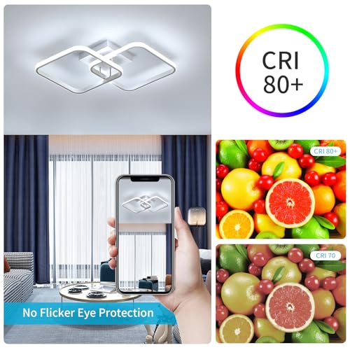 Thumbnail 2 de Comely LED Lámpara de Techo Cruz 64x39cm 42W Blanco