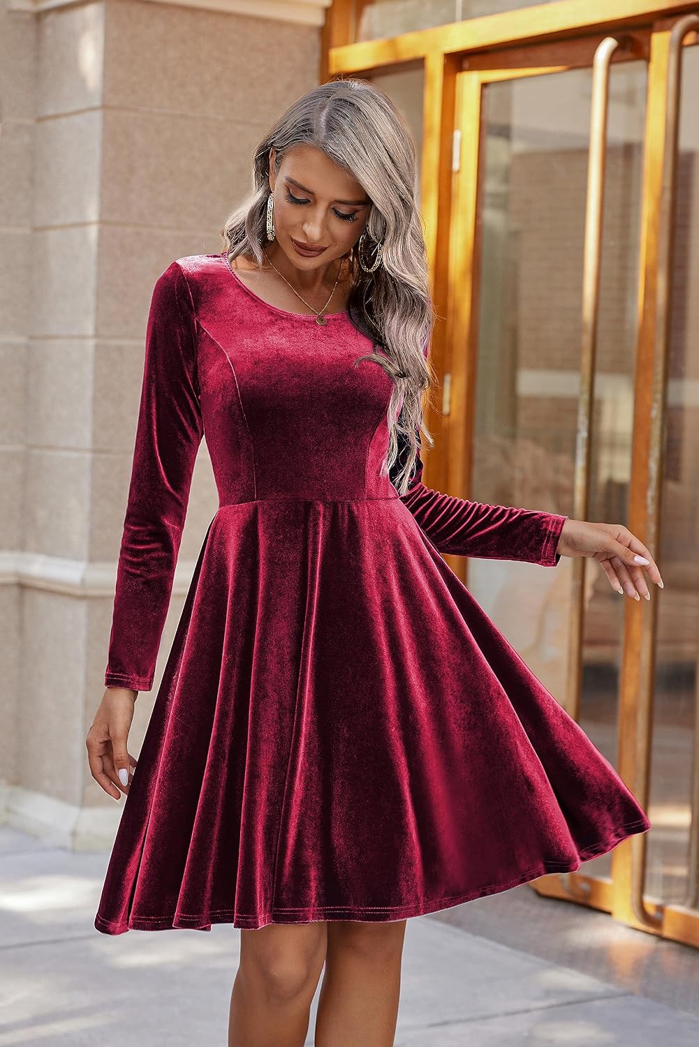 Thumbnail 1 de Zeagoo robe de soirée en velours