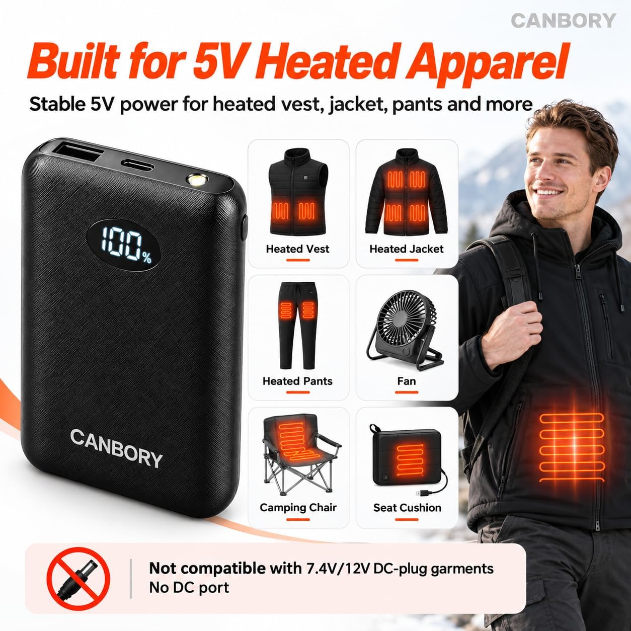 Detalle de CANBORY Power Bank 10,000mAh
