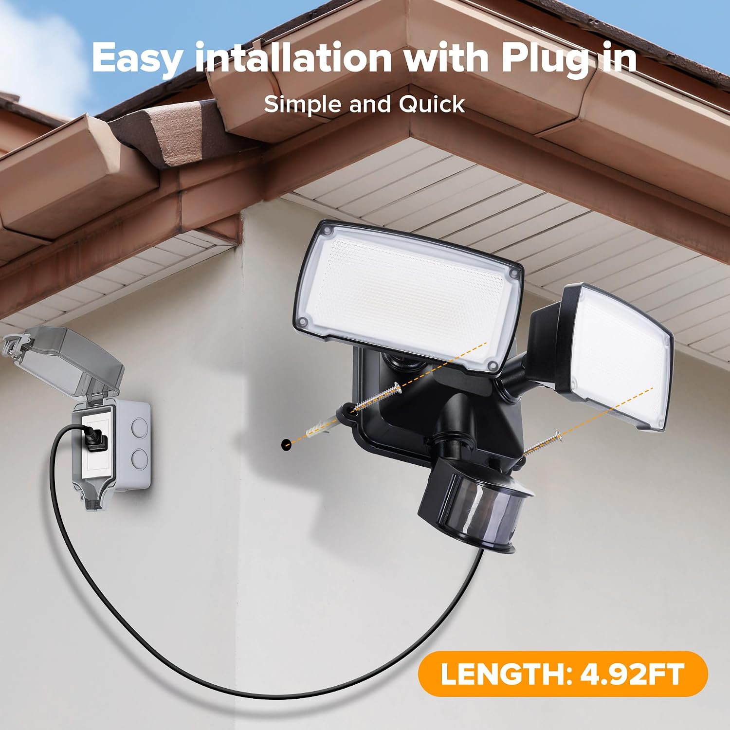 Thumbnail 6 de LUTEC 76354313xx Outdoor Motion Sensor Floodlight, 21W, 2 Adjustable Heads