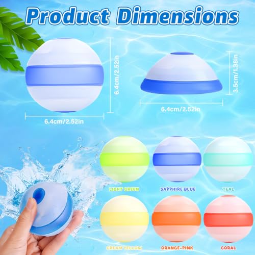 Thumbnail 6 de GoBene 6 Gavettoni Riutilizzabili in Silicone: Palloncini Acqua Autosigillanti per Giochi Estivi