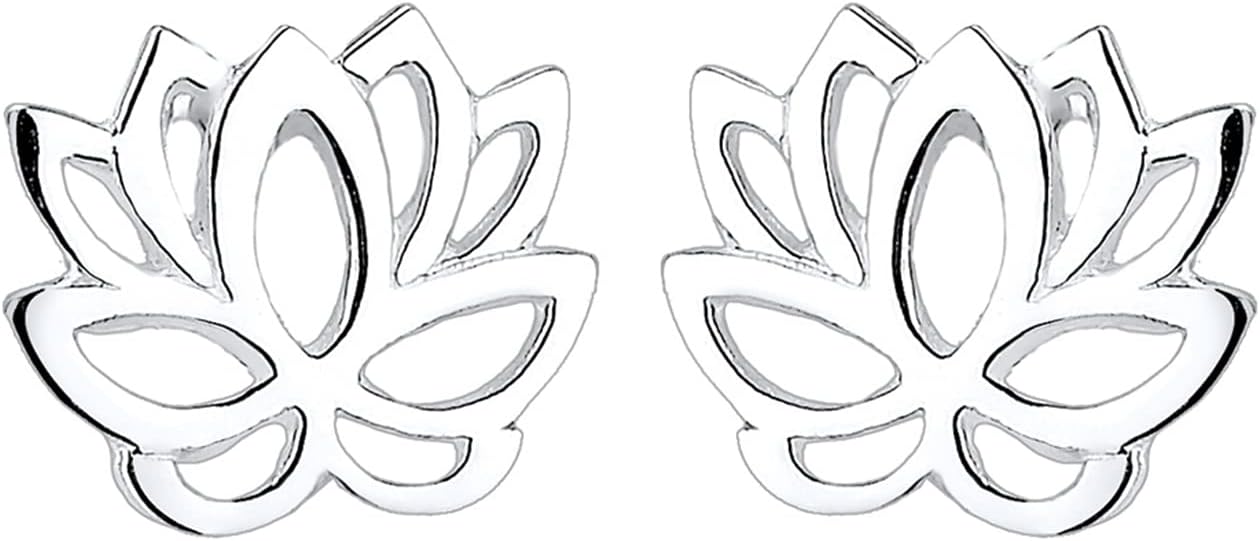 Detalle 2 de Elli Ohrringe Lotusblume 925 Sterling Silber