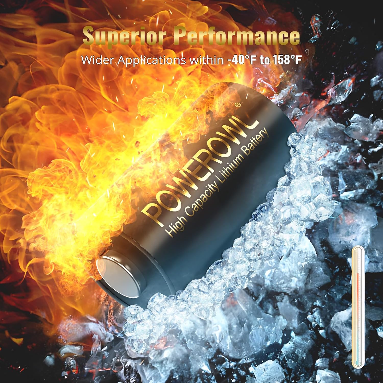 Thumbnail 4 de POWEROWL CR2 3V Lithium Battery (Pack of 6) – High Capacity, Long-Lasting Power for Sensors, Cameras and Flashlights