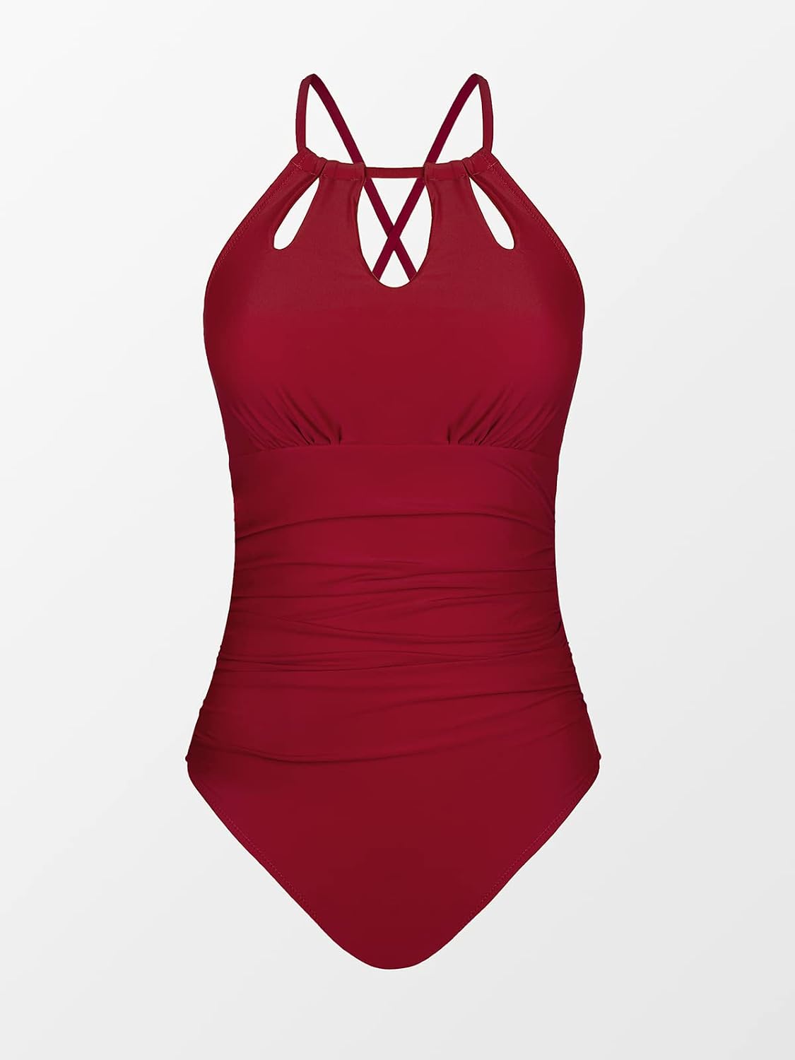 Thumbnail 3 de CUPSHE Maillot Une Pièce Col Haut et Contrôle du Ventre