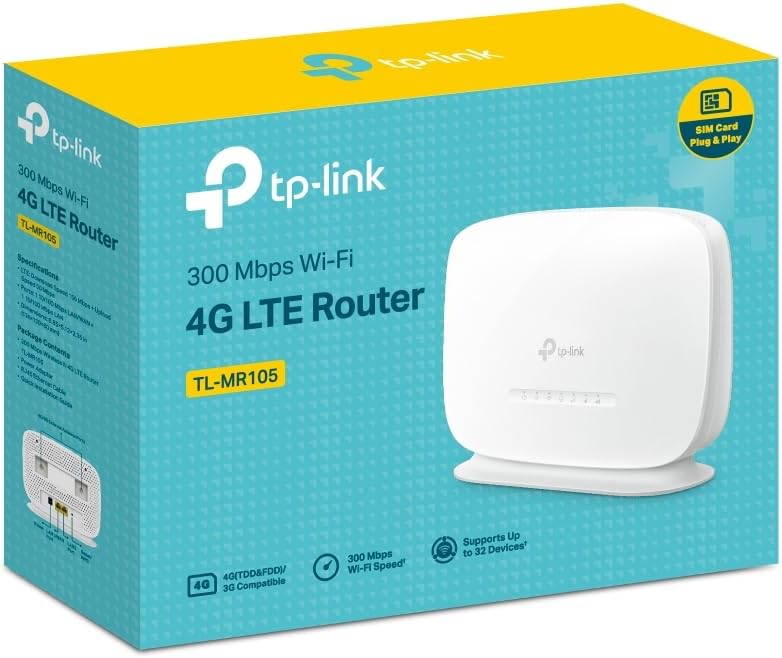 Thumbnail 5 de TP-Link TL-MR105 4G LTE N300 Router 📶