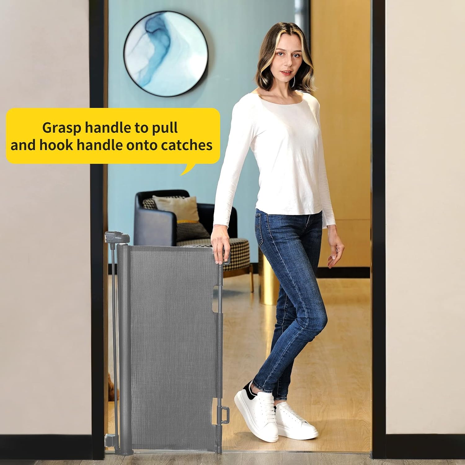 Detalle de Lexixi ibao Retractable Baby Gate 33