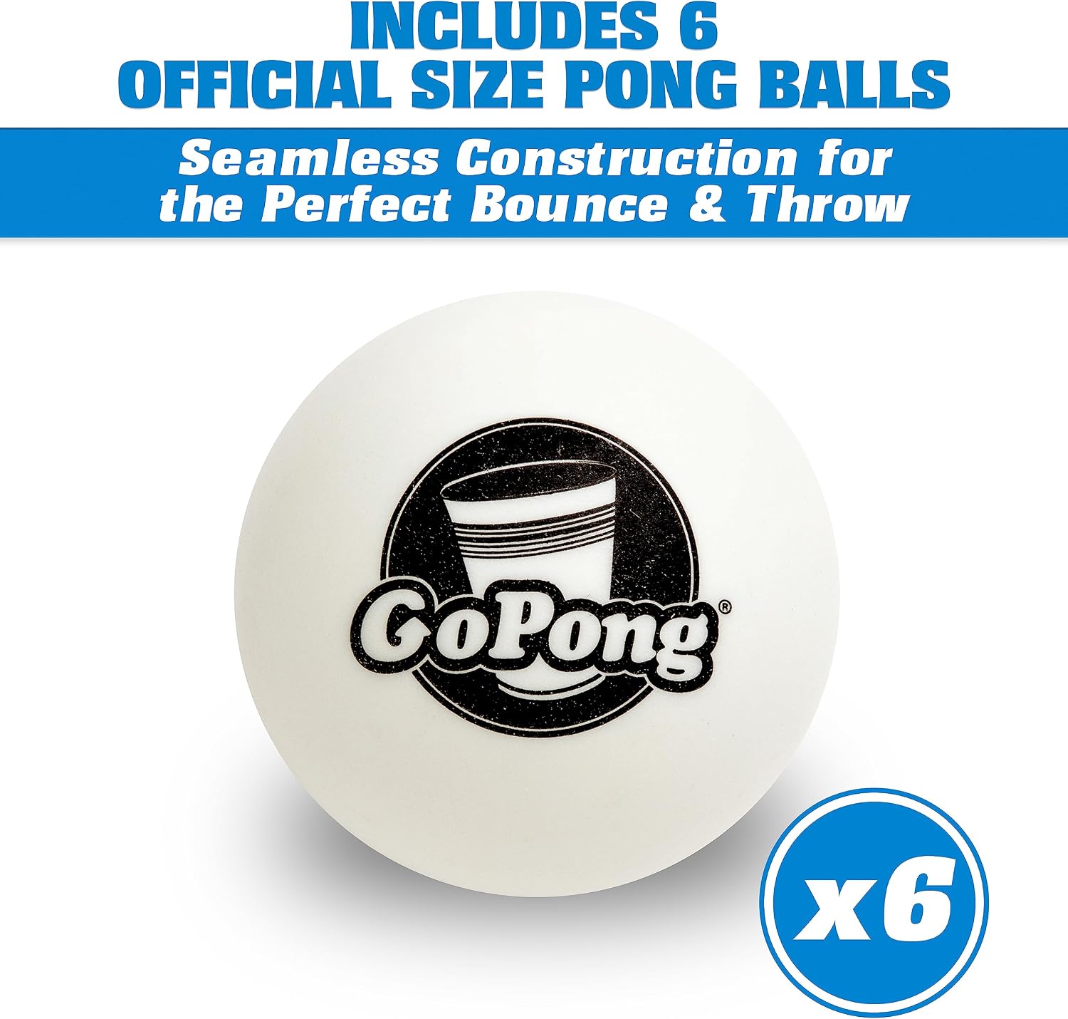 Detalle 2 de GoPong 8 Foot Portable Beer Pong/Tailgate Table (Black, Football, American Flag, or Custom Dry Erase)