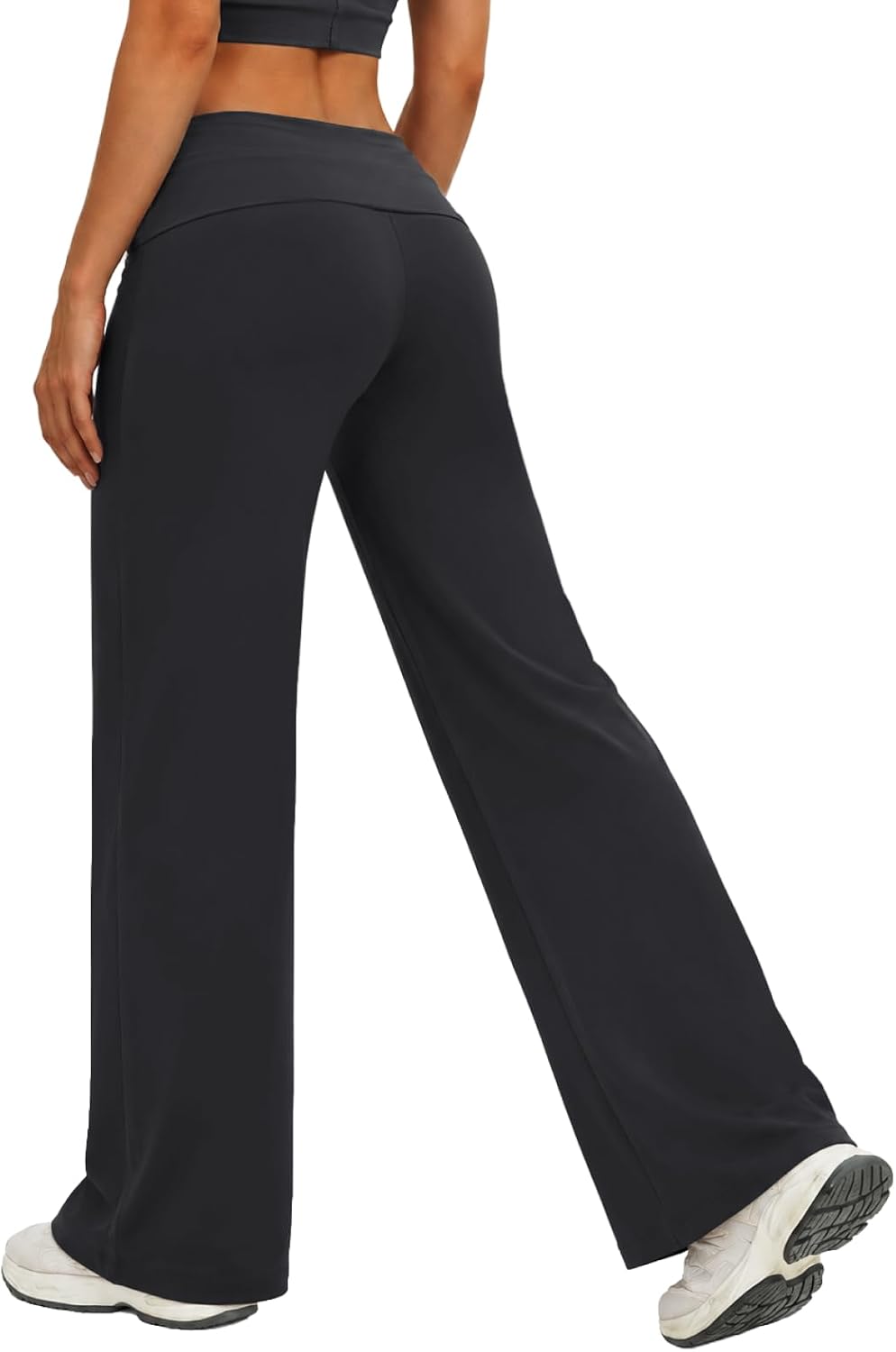 Detalle 2 de COPYLEAF Wide-Leg Yoga Pants with Nylon-Lycra Waistband