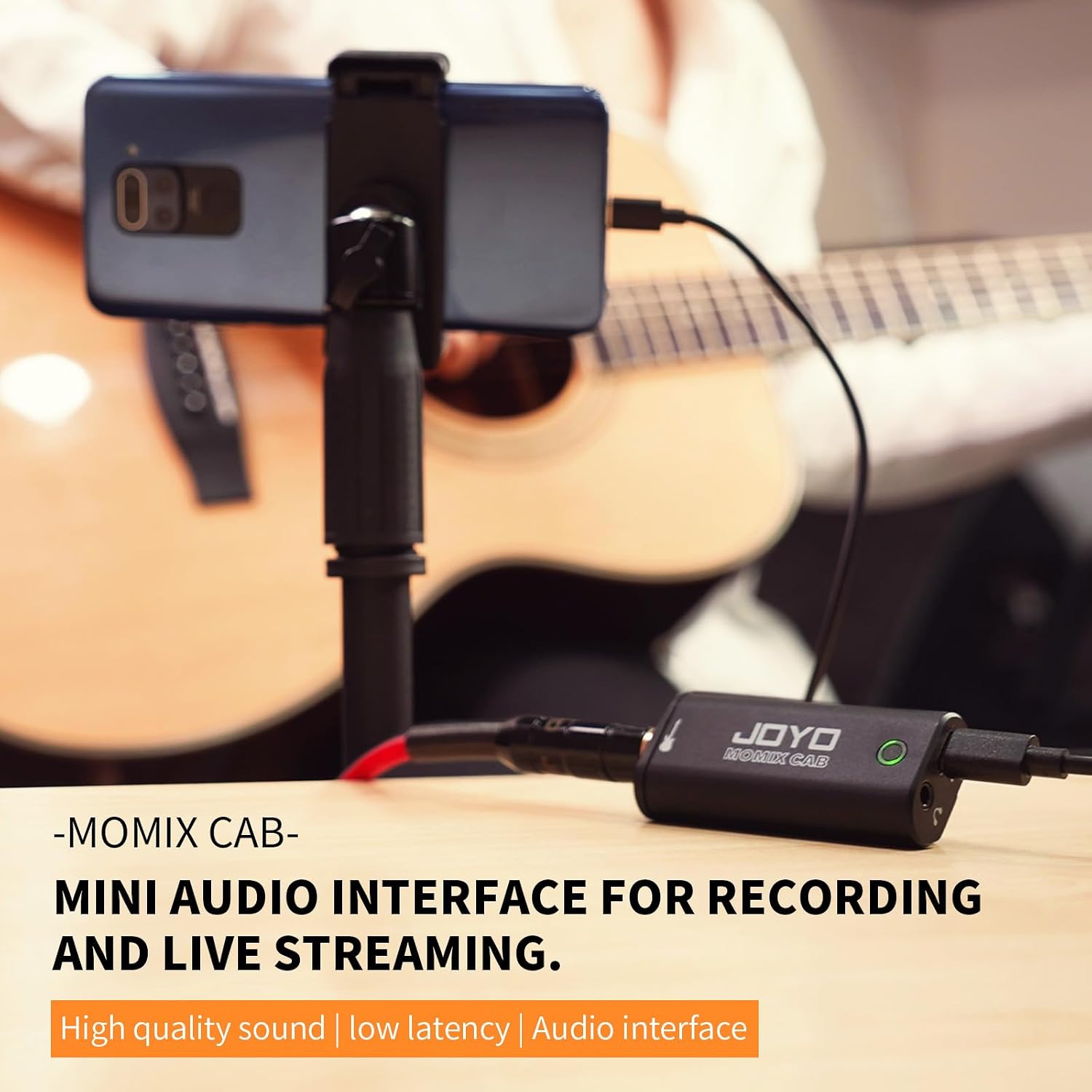 Thumbnail 1 de JOYO MOMIX-Cab Guitar Audio Interface for Phones with Direct Monitoring