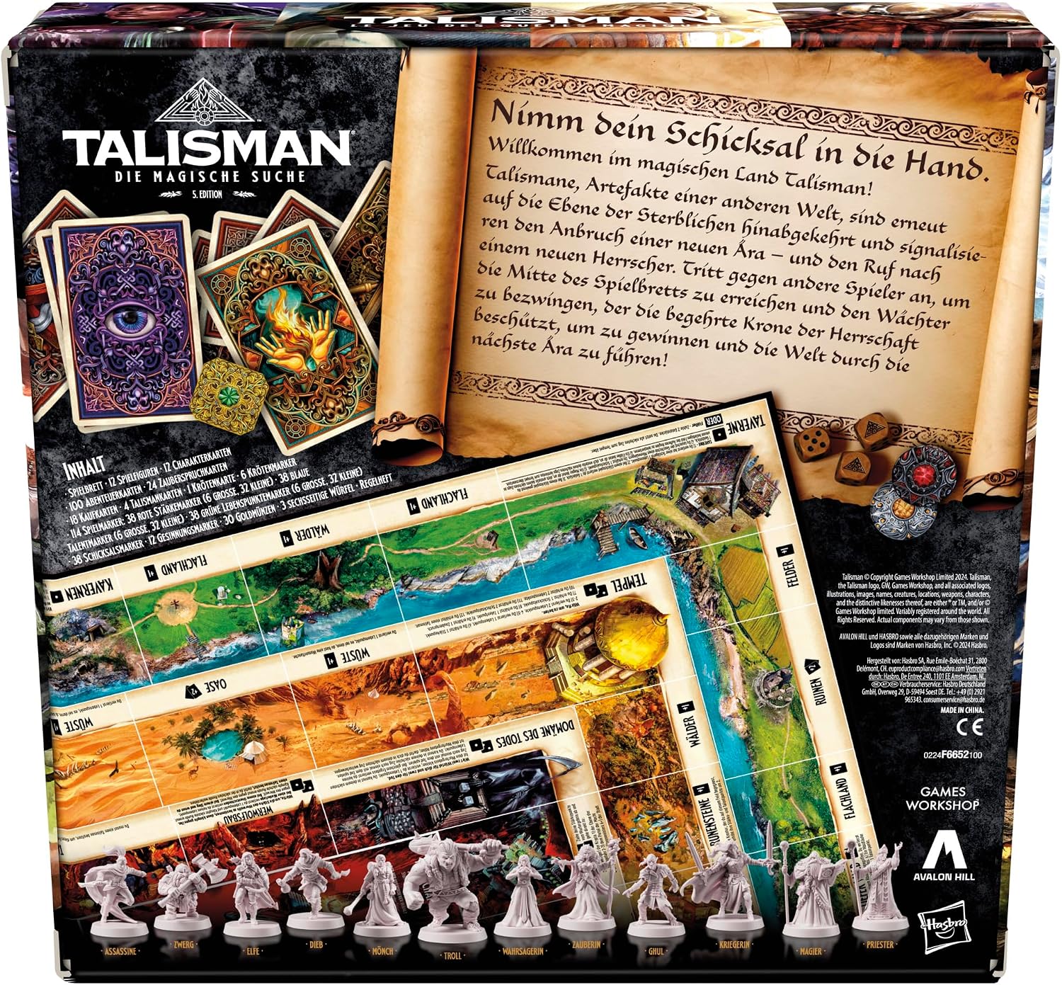 Detalle 2 de Talisman: Die magische Quest Brettspiel, 5. Auflage (Deutsche Version)