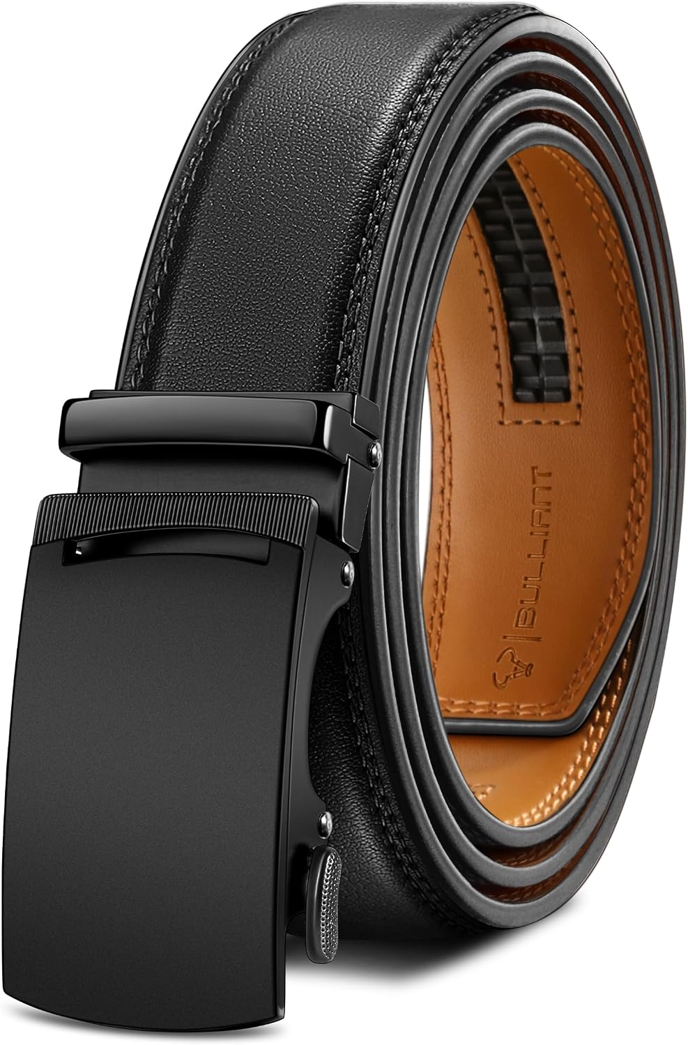 Detalle de BULLIANT Men's Leather Ratchet Belt 1 3/8″ 👔