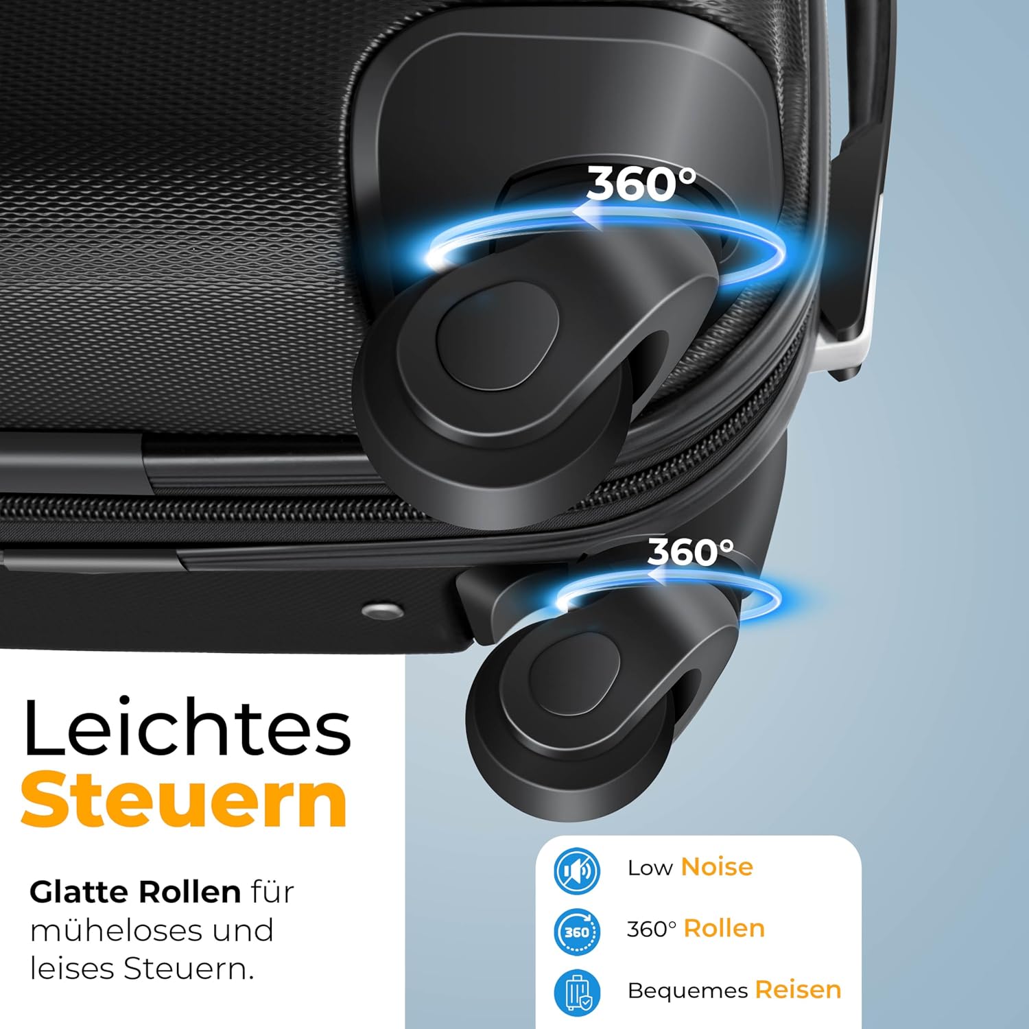 Detalle 2 de KESSER® Hartschalenkofferset M-L-XL 55/84/120 L