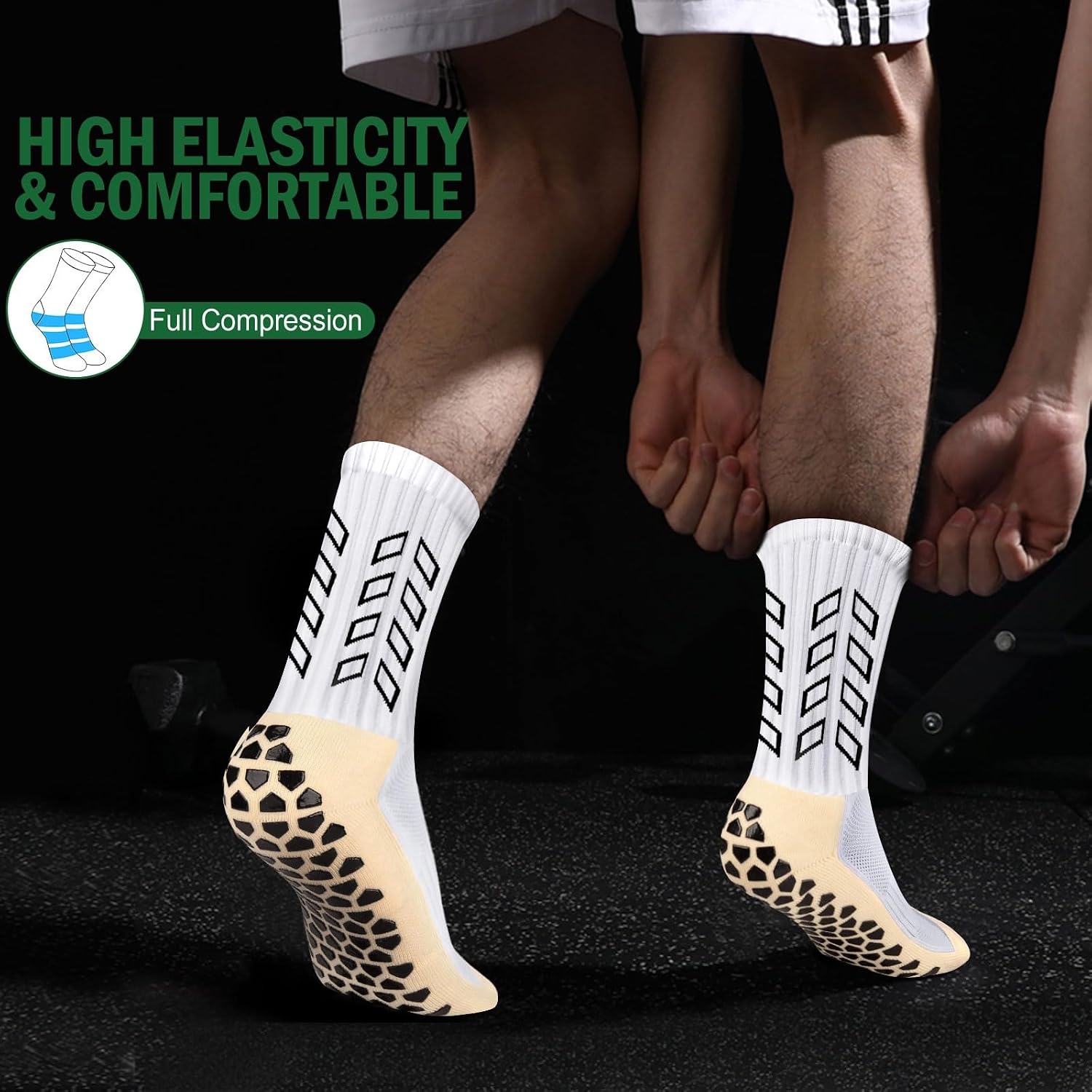 Thumbnail 4 de ENONEO Calze Calcio Antiscivolo Uomo 37-45 | Comfort, traspiranti e antiglide