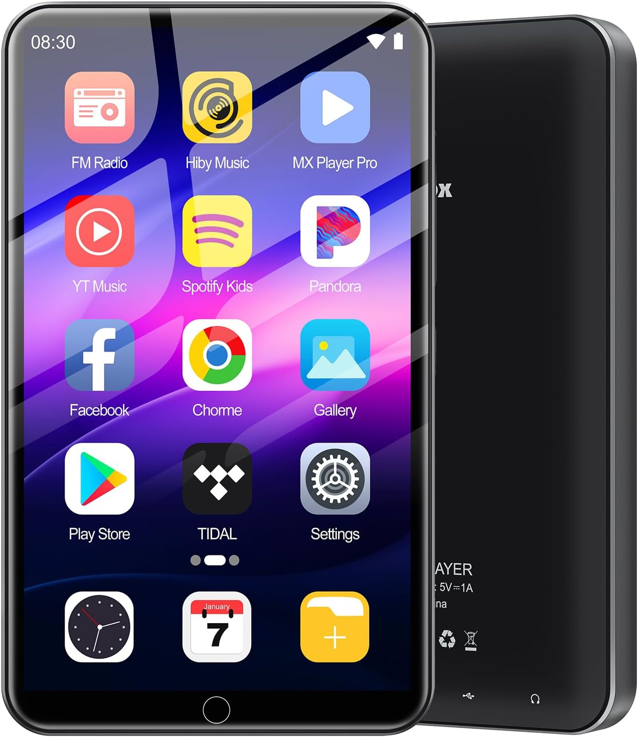 Reproductor MP3 M8 80GB con Bluetooth y WiFi