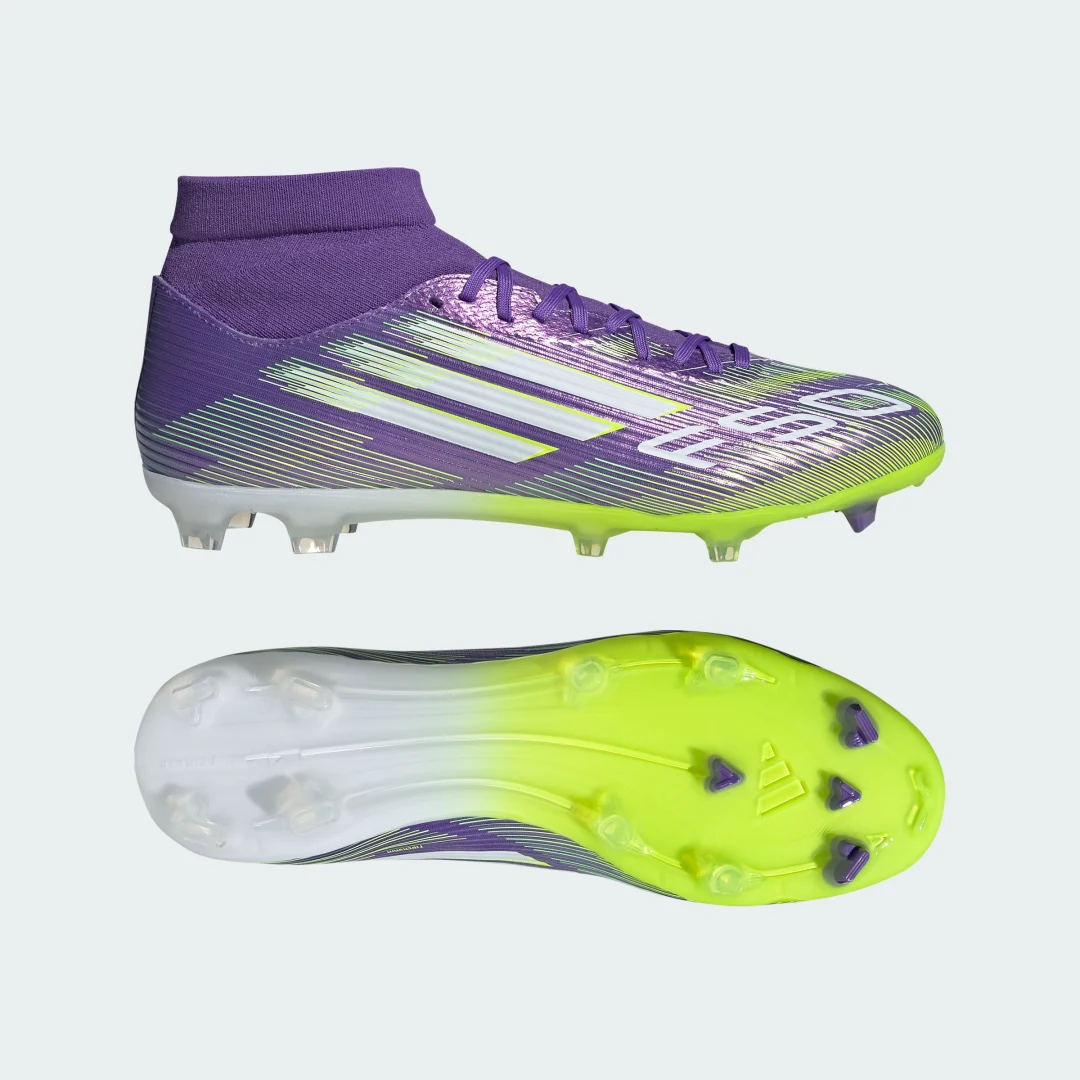 Detalle de Bota de fútbol Adidas F50 League Mid para césped natural seco y multisuperficie