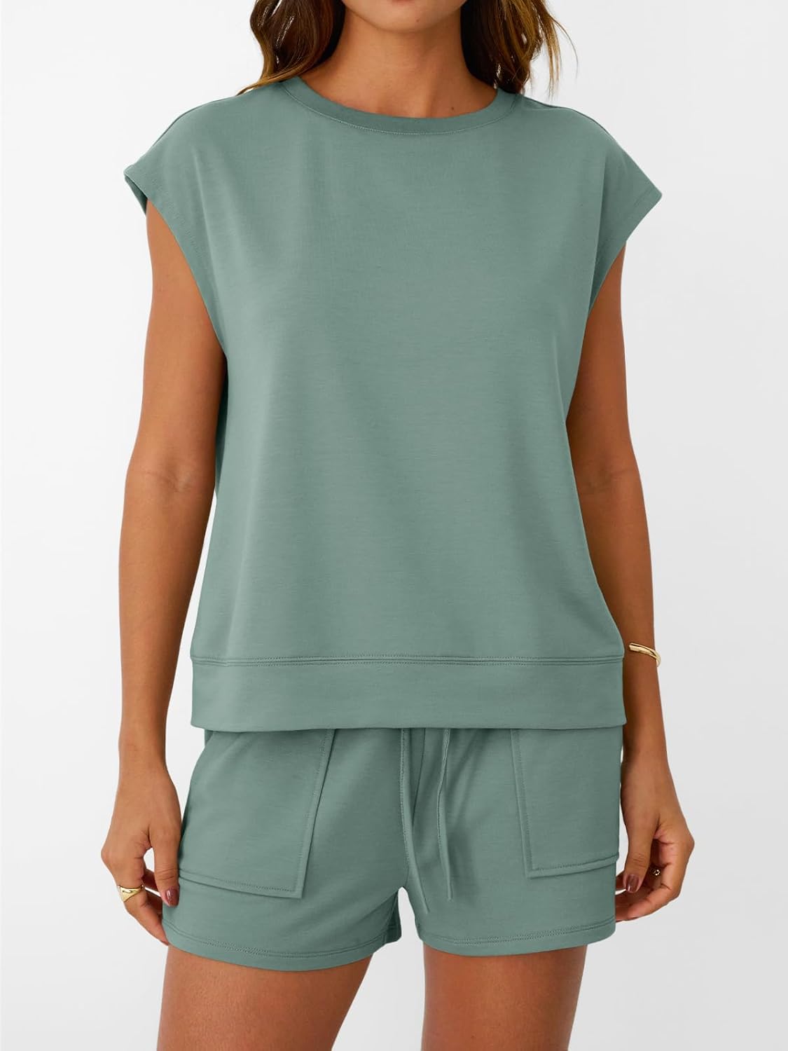Thumbnail 3 de LILLUSORY Women’s Drawstring Two-Piece Summer Set