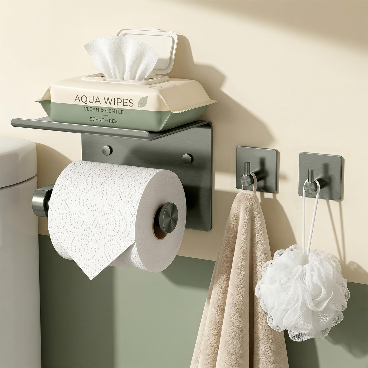 Detalle 2 de Tindbea Toilet Paper Holder, Stainless Steel