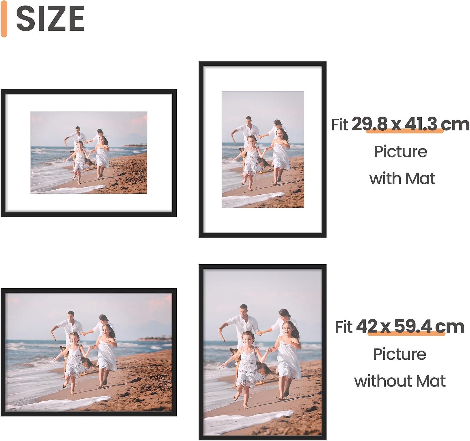 Detalle 1 de upsimples A2 Picture Frame 3 Pack
