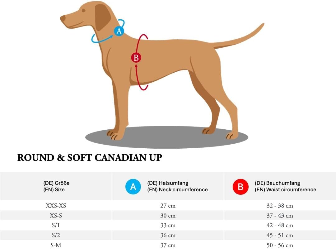 Thumbnail 1 de Hunter Round & Soft Canadian UP Hundegeschirr aus Leder (schwarz) – Größe S/2