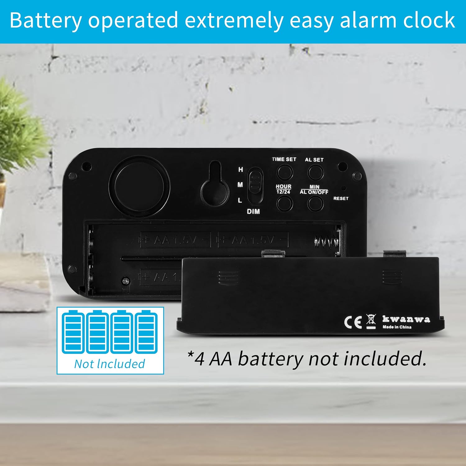 Thumbnail 3 de KWANWA Alarm Clock Digital Clock