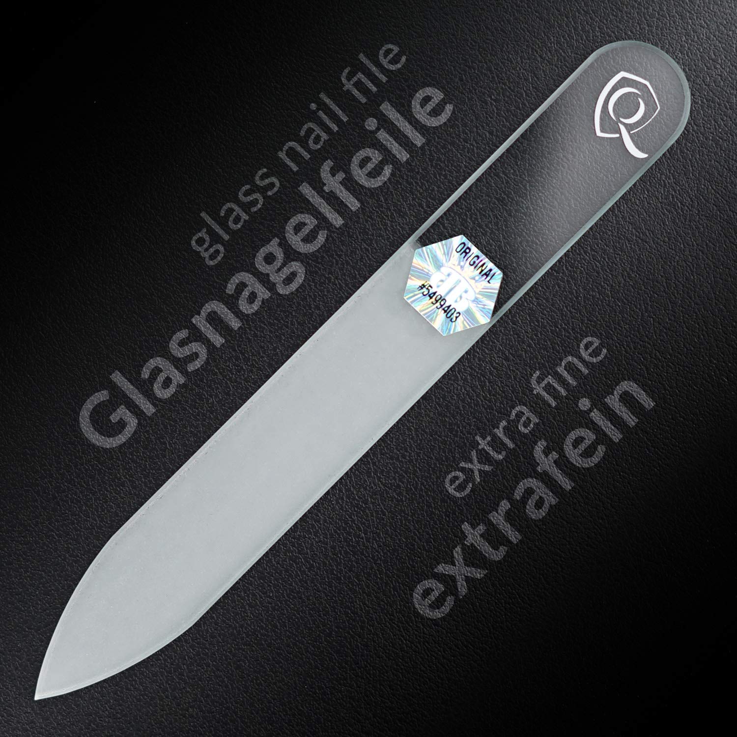 Detalle de marQus Maniküre-Set (Damen & Herren) Solingen, 7-teilig mit patentierter Glasfeile & Echt-Leder-Etui