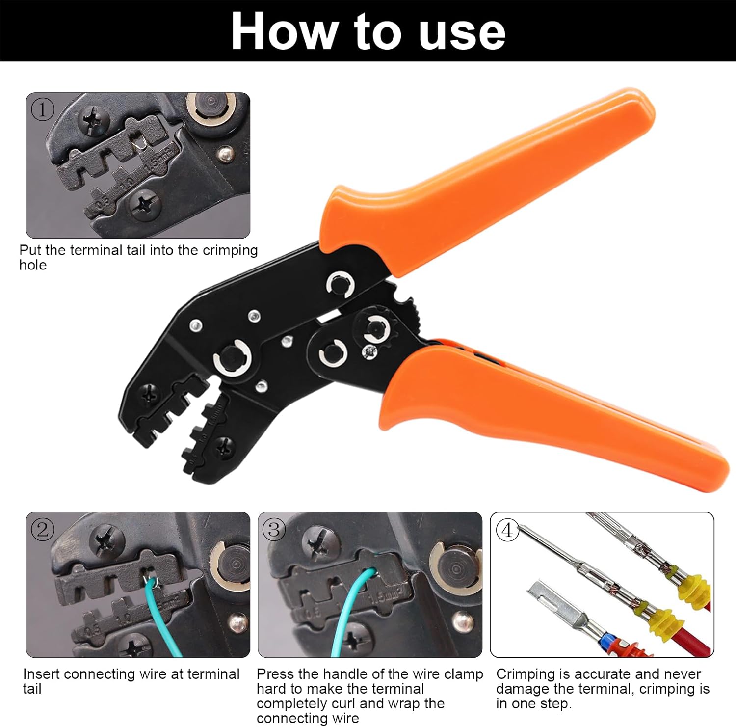 Thumbnail 4 de Maierke 1008PCS 63 Sets Waterproof Automotive Electrical Connectors Kit with Ratcheting Crimping Tool