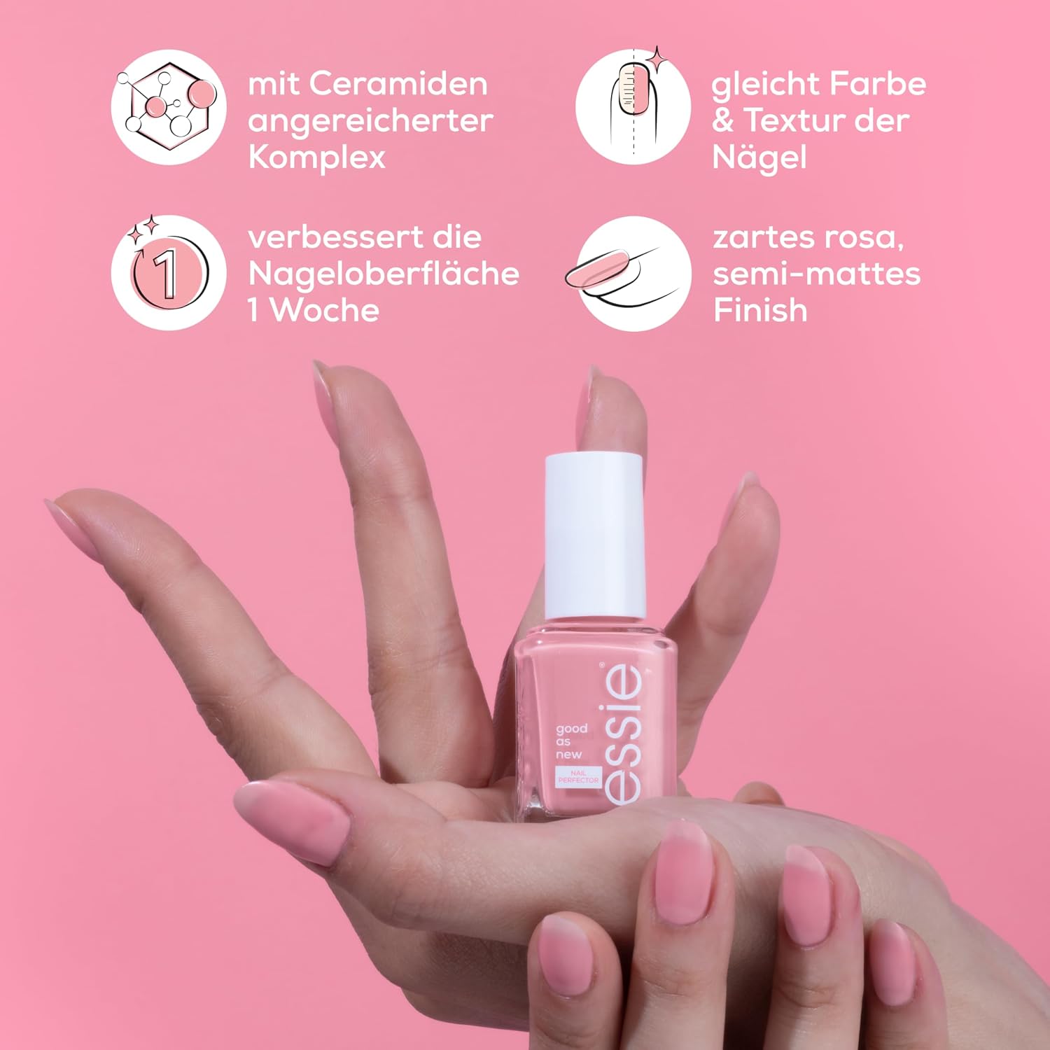 Thumbnail 6 de essie Professional Nail Perfector Pink – Nail Perfector zum Stärken, Schützen und Pflegen