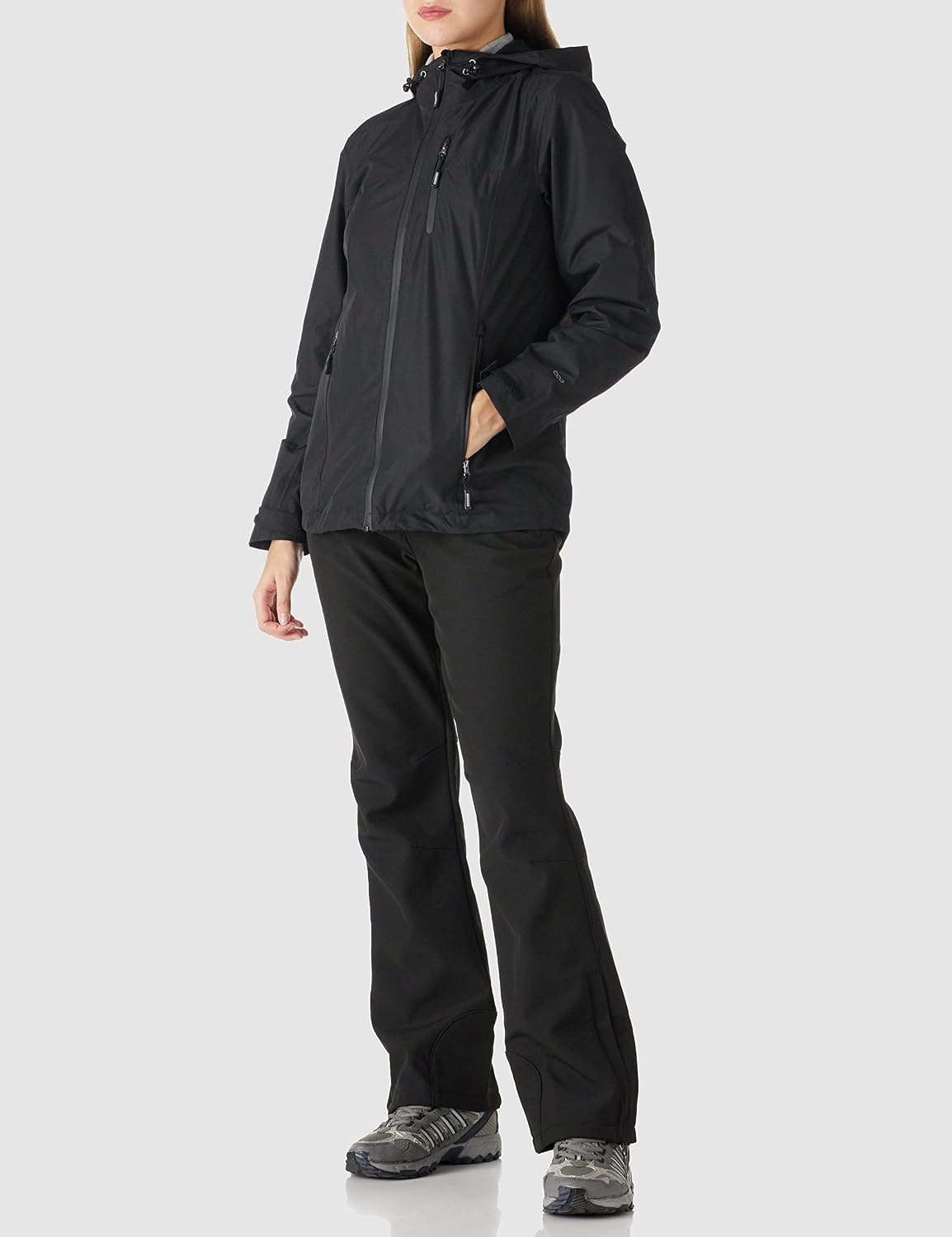 Detalle 2 de Outdoor Ventures Damen Regenjacke 10000MM – wasserdicht, atmungsaktiv, leicht gefüttert