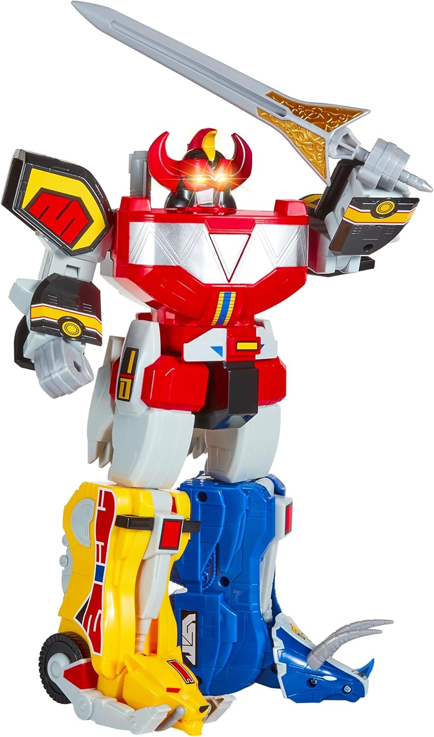 Thumbnail 2 de Power Ranger figurine géante articulée Megazord 30 cm avec LED et son - PWG01 Rouge X