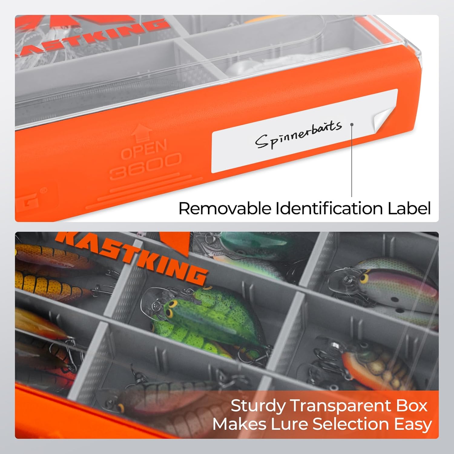 Thumbnail 4 de KastKing HyperSeal Waterproof Tackle Box (3600 or 3700) with Removable Dividers
